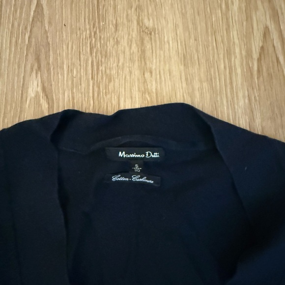 Massimo Dutti Navy Blue Button-Up Cardigan Sweater - Picture 2 of 2